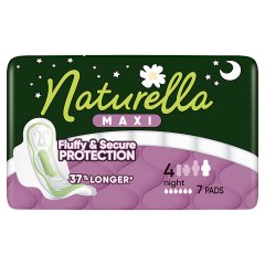 Naturella Maxi Podpaski Night Ze Skrzydełkami, rozmiar 4, 7