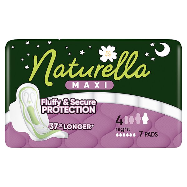 Naturella Maxi Podpaski Night Ze Skrzydełkami, rozmiar 4, 7