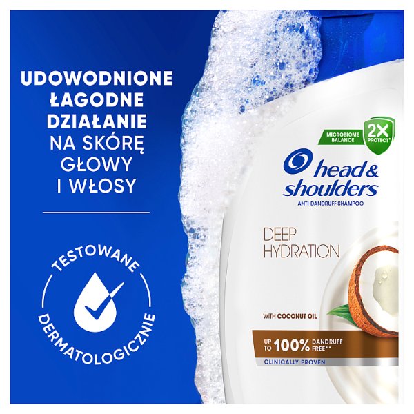 Head &amp; Shoulders Deep Hydration Szampon Przeciwłupieżowy 400 ml. Zwalcza Nadmiar Sebum i Swędzenie