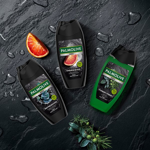 Palmolive MEN Energising, orzeźwiający żel pod prysznic dla mężczyzn 3w1 cytrusy i magnez 500ml