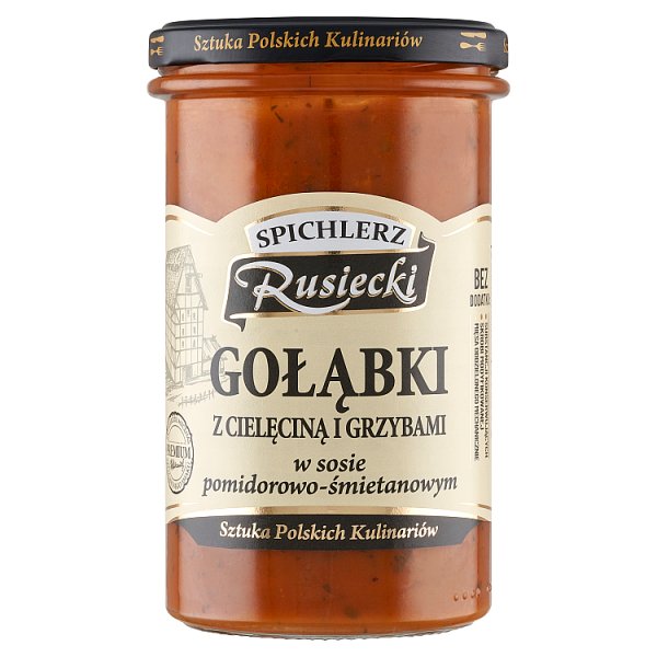 Spichlerz Rusiecki Gołąbki z cielęciną i grzybami w sosie pomidorowo-śmietanowym 470 g