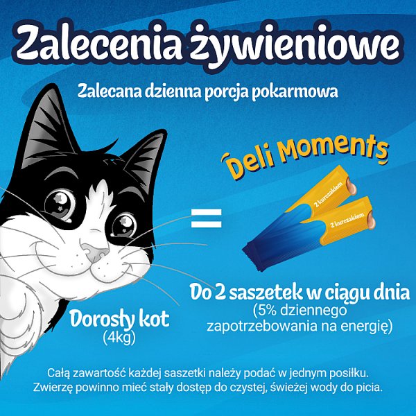 Felix Deli Moments Kremowe przekąski dla kotów z kurczakiem 4 x 10 g