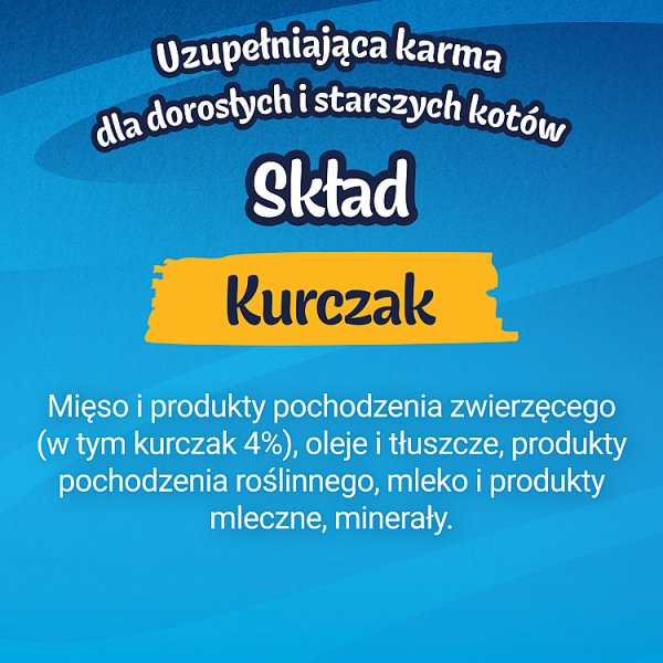 Felix Deli Moments Kremowe przekąski dla kotów z kurczakiem 4 x 10 g