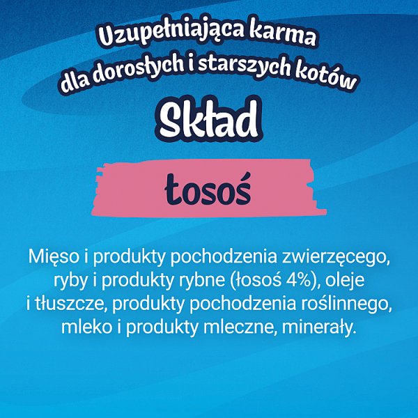 Felix Deli Moments Kremowe przekąski dla kotów z łososiem 4 x 10 g