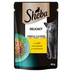 Sheba Delicacy Mokra karma dla dorosłych kotów w galaretce z kurczakiem 85 g
