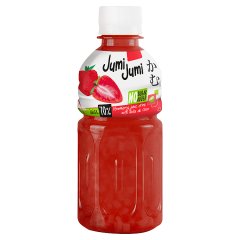 JumiJumi Napój truskawkowy z kawałkami galaretki kokosowej nata de coco 320 ml