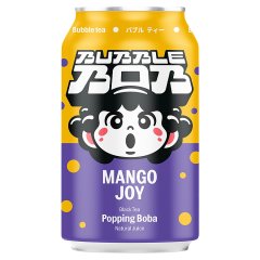 Bubble Bob Mango Joy Napój z czarną herbatą sokiem z mango i pękającymi kuleczkami 330 ml