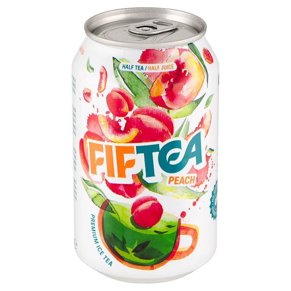 Fiftea Napój z czarnej herbaty parzonej na gorąco z sokiem z brzoskwini 330 ml