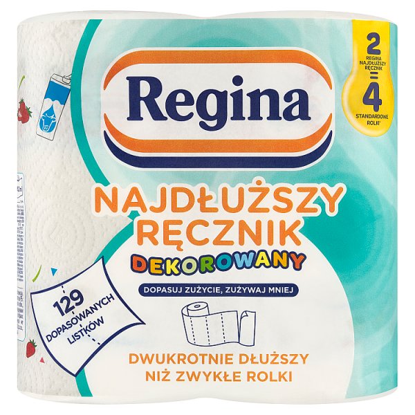Regina Najdłuższy Ręcznik dekorowany 2 rolki