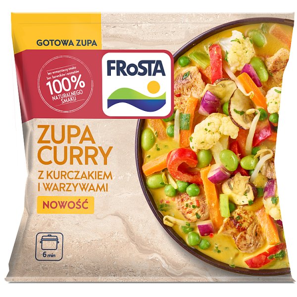 FRoSTA Zupa curry z kurczakiem i warzywami 400 g