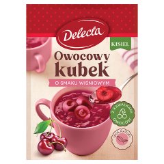 Delecta Owocowy kubek Kisiel o smaku wiśniowym 30 g