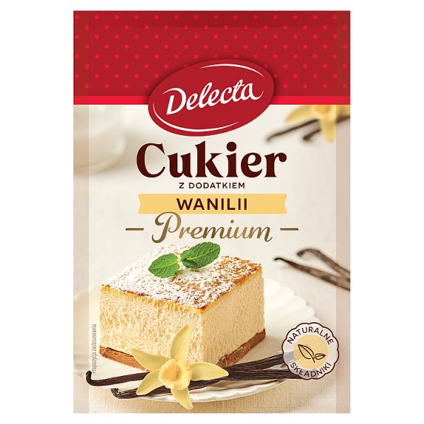 Delecta Premium Cukier z dodatkiem wanilii 12 g