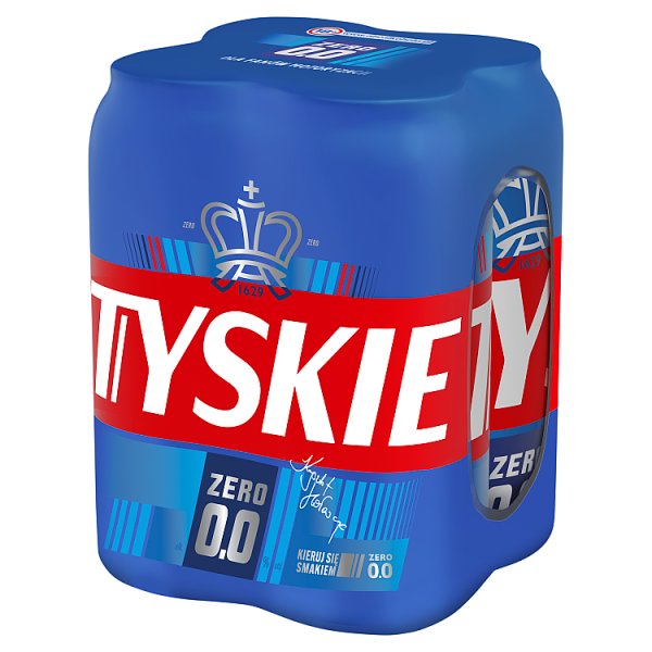 Piwo Tyskie 0,0% 4x500ml + kaucja 3 zł 