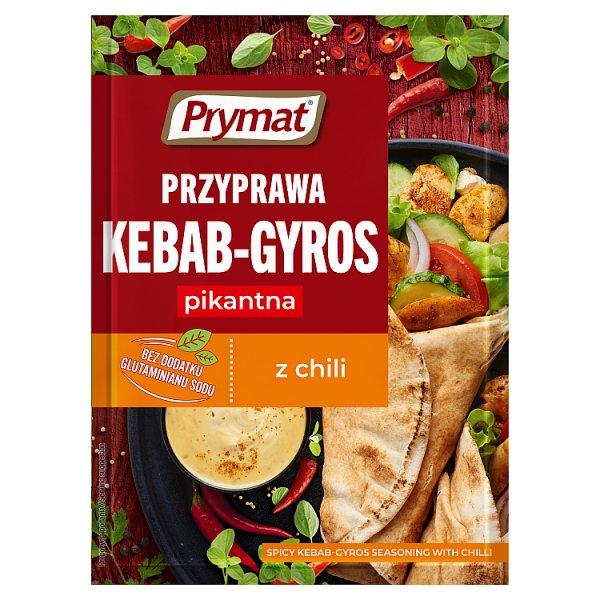 Prymat Przyprawa kebab-gyros pikantna z chili 30 g