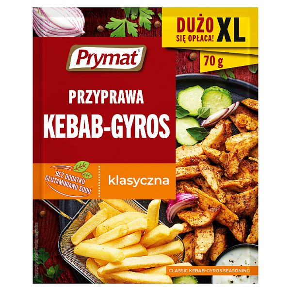 Prymat Przyprawa kebab-gyros klasyczna 70 g