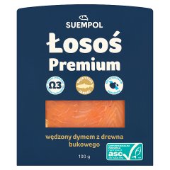Suempol Łosoś premium wędzony dymem z drewna bukowego 100 g