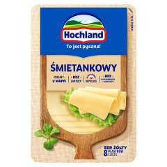 Hochland Ser żółty śmietankowy w plastrach 135 g