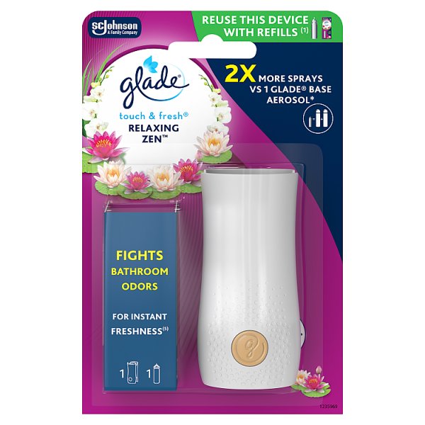 Glade Touch &amp; Fresh Relaxing Zen Skoncentrowany odświeżacz powietrza 10 ml