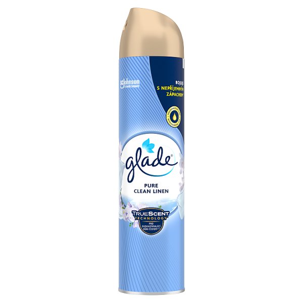 Glade Pure Clean Linen Odświeżacz powietrza w aerozolu 300 ml