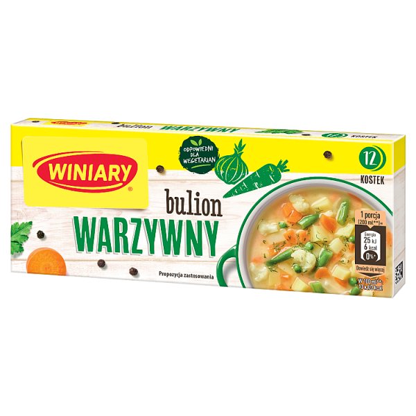Winiary Bulion warzywny 120 g (12 sztuk)