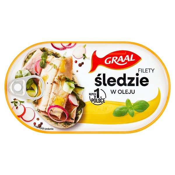 Graal Filety śledzie w oleju 170 g