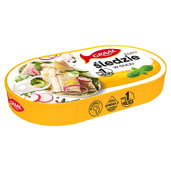 Graal Filety śledzie w oleju 170 g