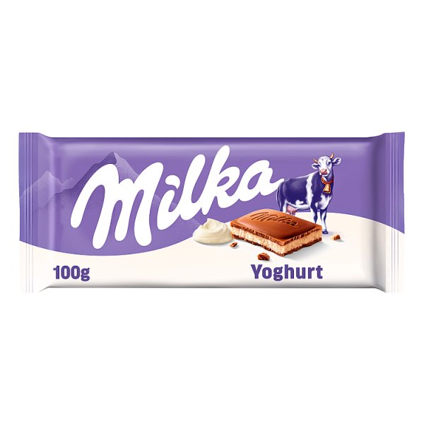 Milka Czekolada mleczna z nadzieniem jogurtowym 100 g