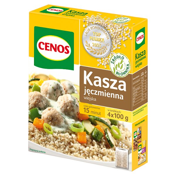 Cenos Kasza jęczmienna wiejska 400 g (4 x 100 g)