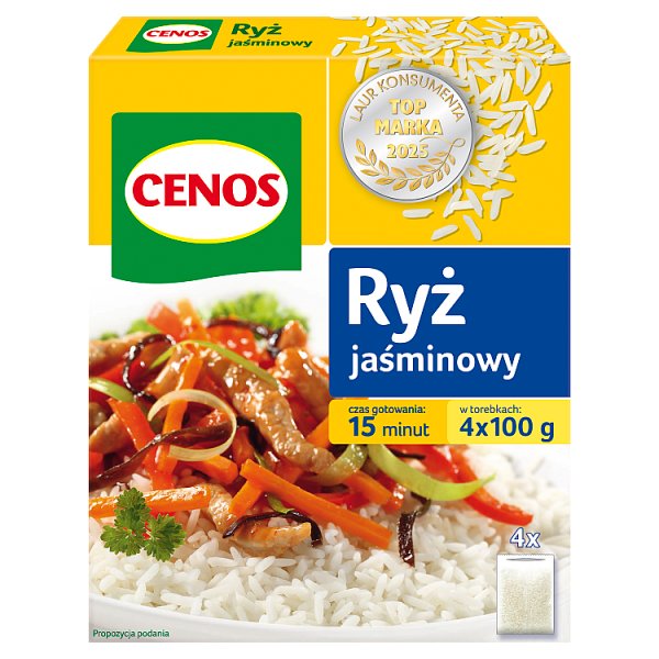 Cenos Ryż jaśminowy 400 g (4 torebki)