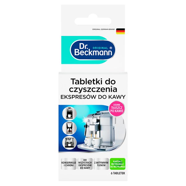 Dr. Beckmann Tabletki do czyszczenia ekspresów do kawy 6 x 1,6 g
