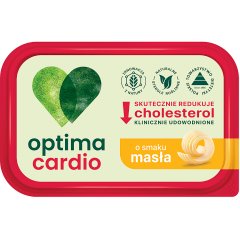 Optima Cardio Margaryna roślinna z dodatkiem steroli roślinnych o smaku masła 400 g