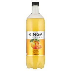 Kinga Sparclino Napój gazowany o smaku pomarańczowym 1 l