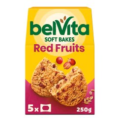belVita soft bakes ciastka zbożowe z żurawiną i rodzynkami miękkie ciastka zbożowe - 250 g