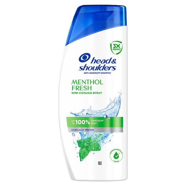 Head &amp; Shoulders Menthol Fresh Szampon Przeciwłupieżowy 400 ml.Zwalcza Nadmiar Sebum i Swędzenie
