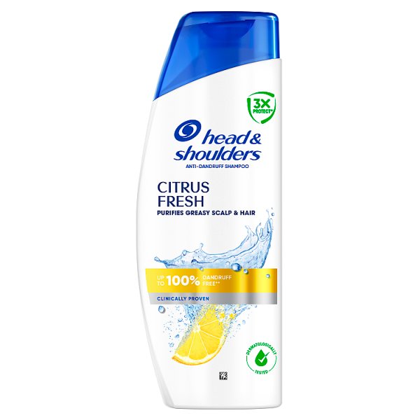 Head &amp; Shoulders Citrus Fresh  Szampon Przeciwłupieżowy 400ml. Zwalcza Nadmiar Sebum i Swędzenie