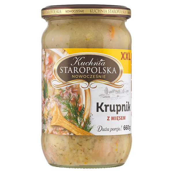 Kuchnia Staropolska XXL Krupnik z mięsem 660 g