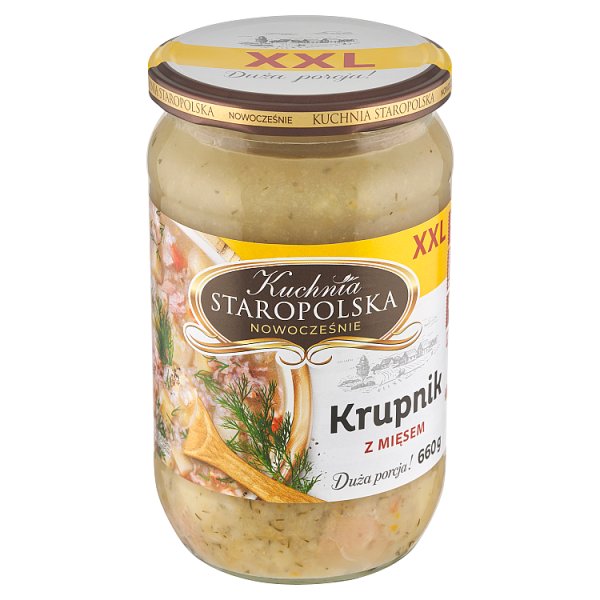Kuchnia Staropolska XXL Krupnik z mięsem 660 g