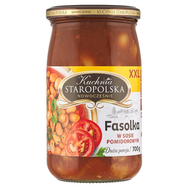 Kuchnia Staropolska XXL Fasolka w sosie pomidorowym 700 g
