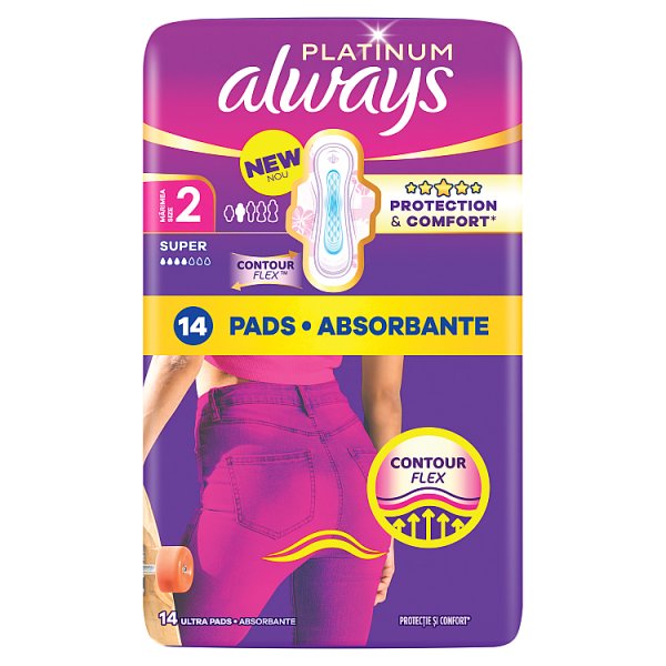 Always Platinum Podpaski Super (Rozmiar 2) 14 Sztuk