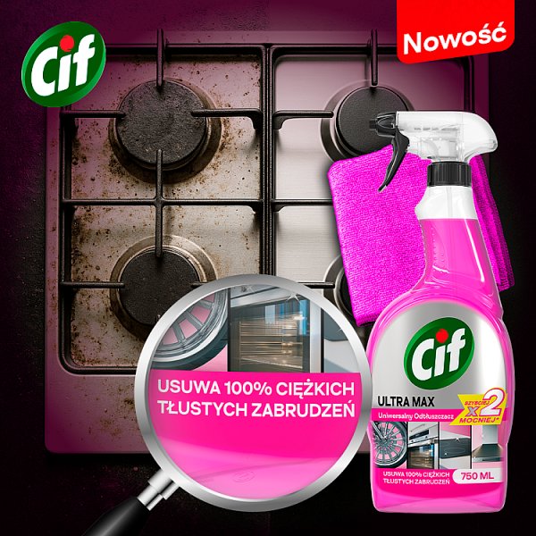 Cif Ultra Max Uniwersalny odtłuszczacz 750 ml