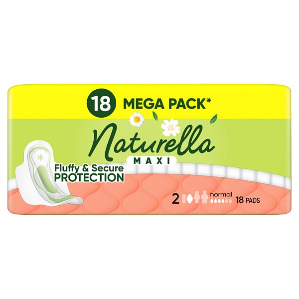 Naturella Maxi Podpaski Normal Ze Skrzydełkami, rozmiar 2, 18