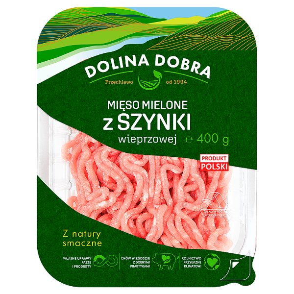 Dolina Dobra Mięso mielone z szynki wieprzowej 400 g