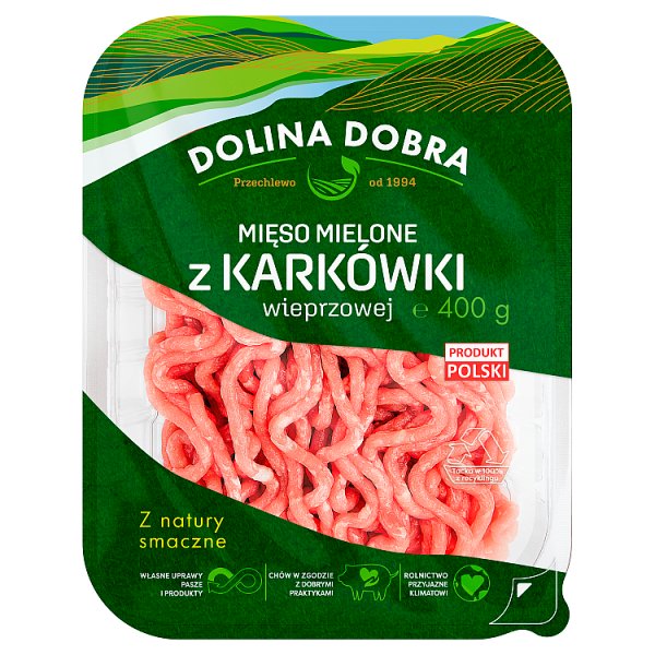 Dolina Dobra Mięso mielone z karkówki wieprzowej 400 g