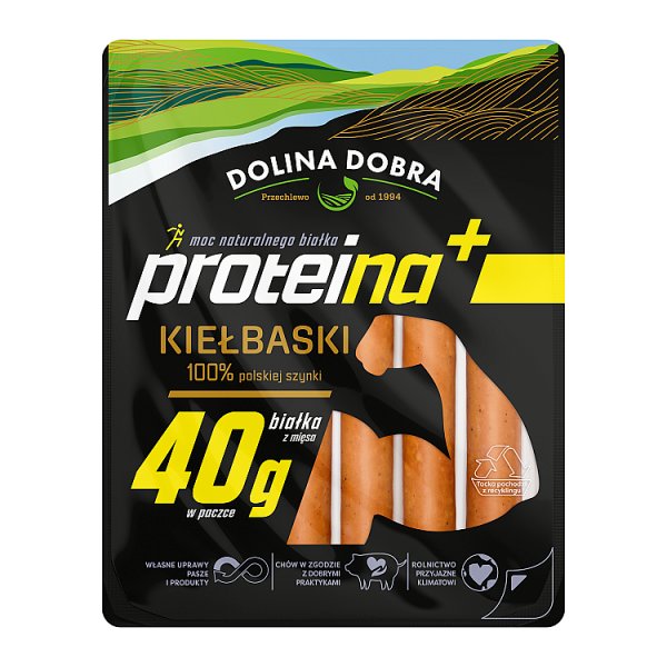 Dolina Dobra Proteina+ Kiełbaski 200 g
