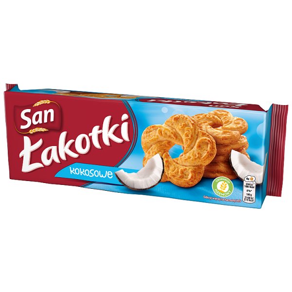 San Łakotki herbatniki kokosowe - 168 g