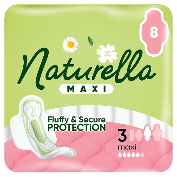 Naturella Maxi Podpaski Normal Ze Skrzydełkami, rozmiar 3, 8