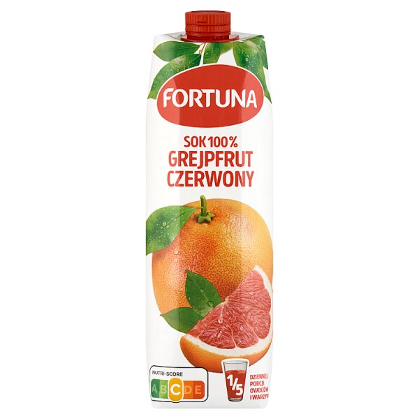 Fortuna Sok 100 % grejpfrut czerwony 1 l