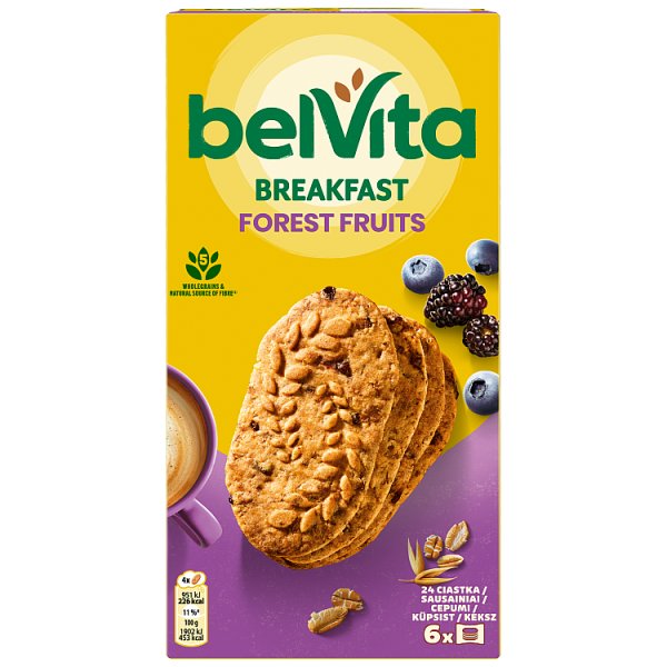 belVita ciastka zbożowe z owocami leśnymi ciastka zbożowe - 300 g