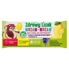 Zdrowy Lizak Mniam-Mniam Lizak bez cukru cytryna 6 g