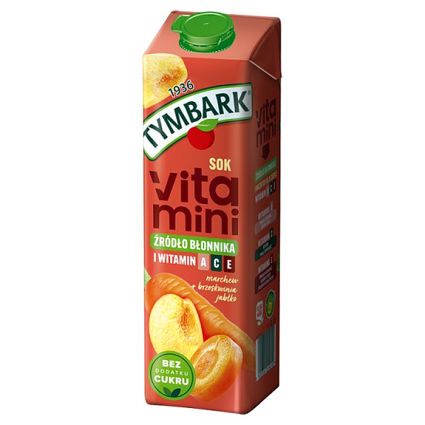 Tymbark Vitamini Sok marchew + brzoskwinia jabłko 1 l